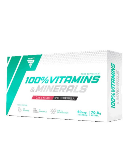 100% Vitamins & Minerals 60caps.