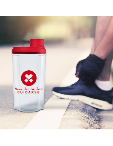 Shaker Blanco y Rojo - Vitamins Protein