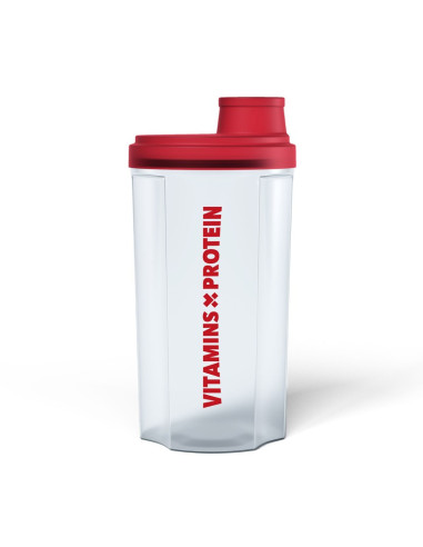 Shaker Blanco y Rojo - Vitamins Protein