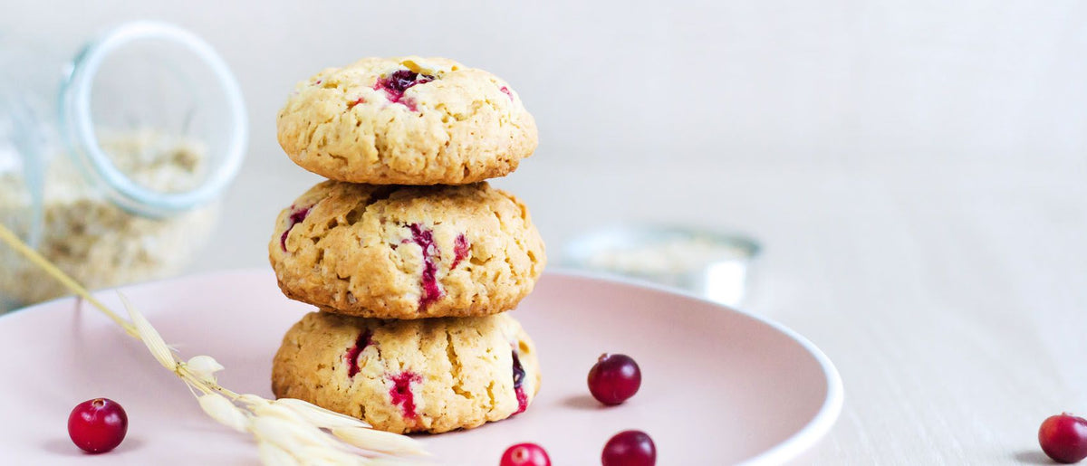 Cookies de avena y frambuesa, capricho lleno de proteína