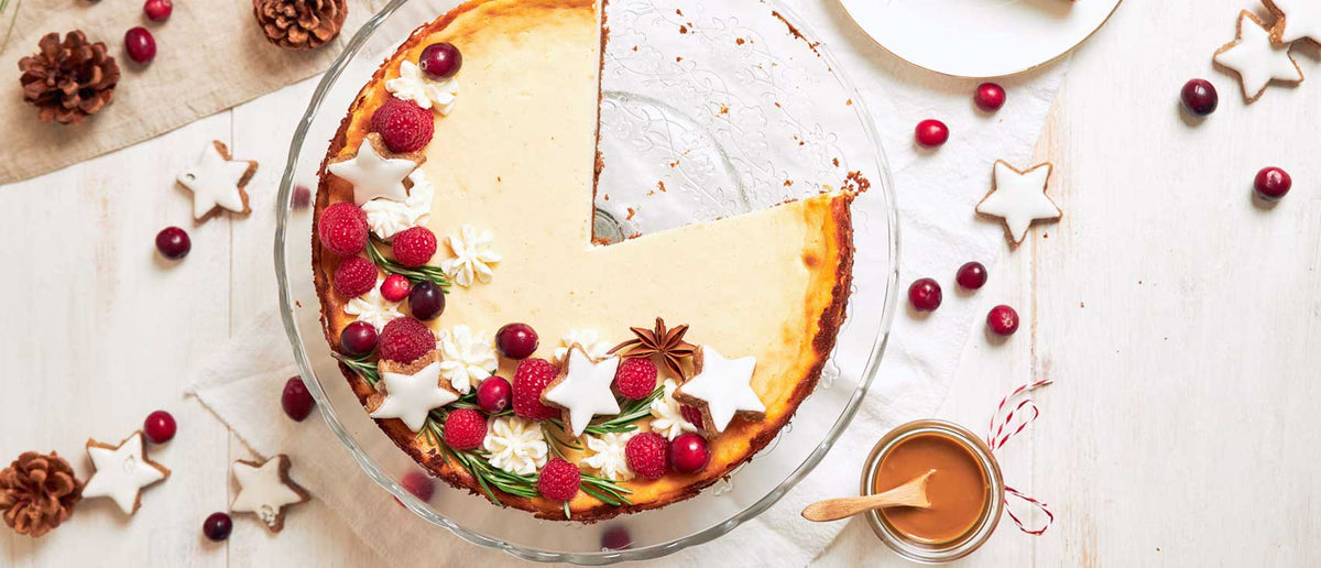Tarta de queso proteica al horno, fácil y saludable