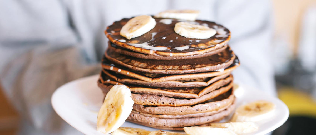 Tortitas proteicas de chocolate wafer, el desayuno de los amantes del chocolate