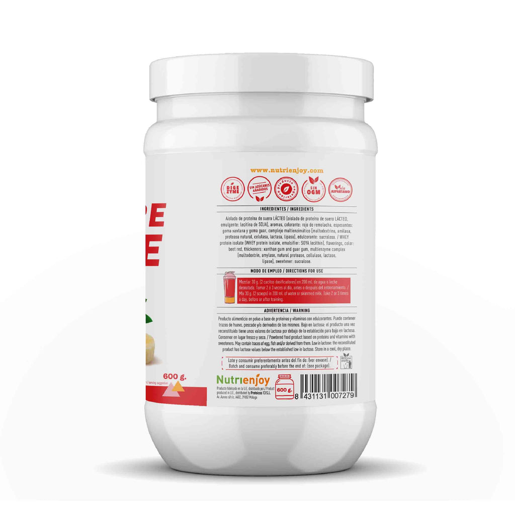 Total Pure Isolate Fresa y Plátano 600 g.