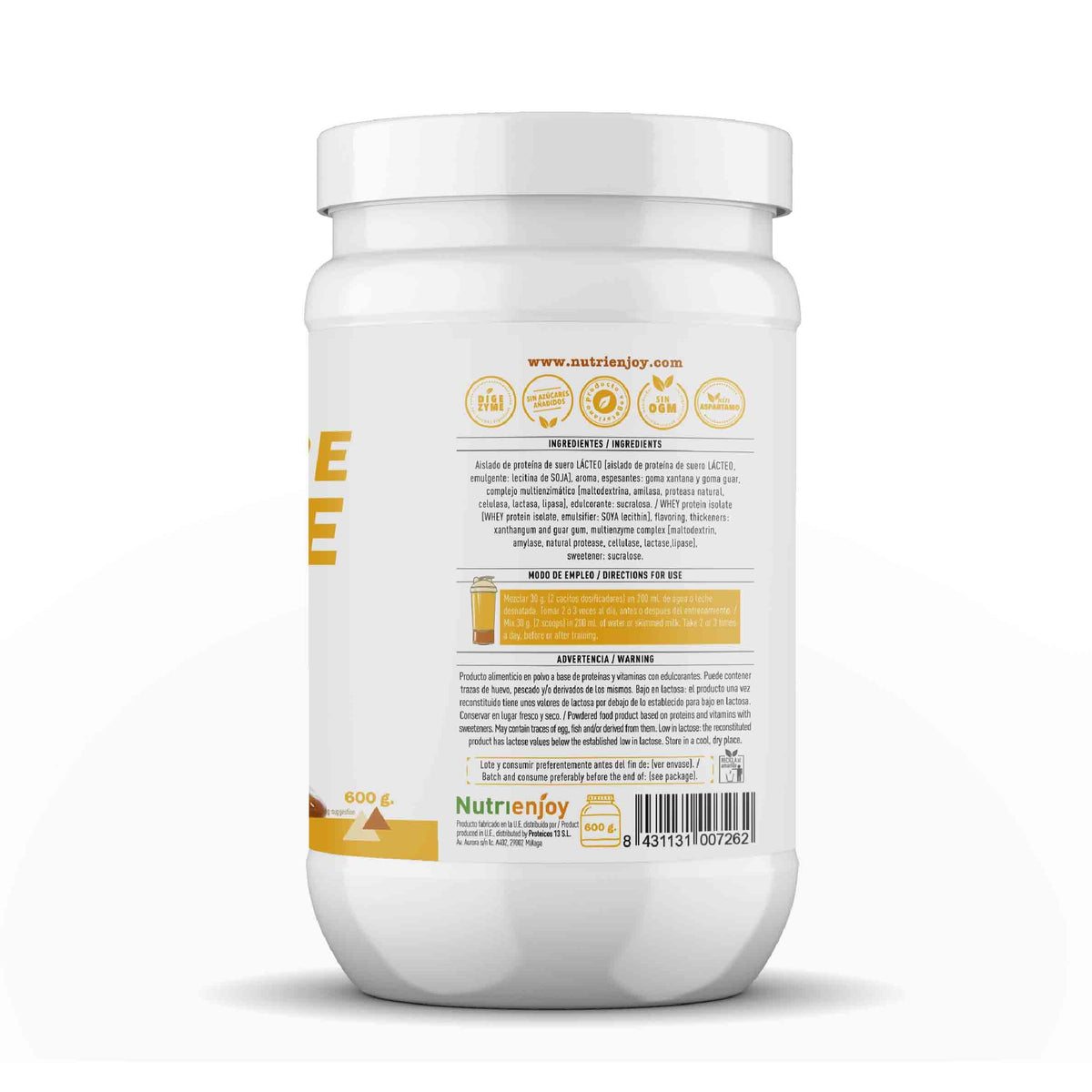 Total Pure Isolate Vainilla 600 g.