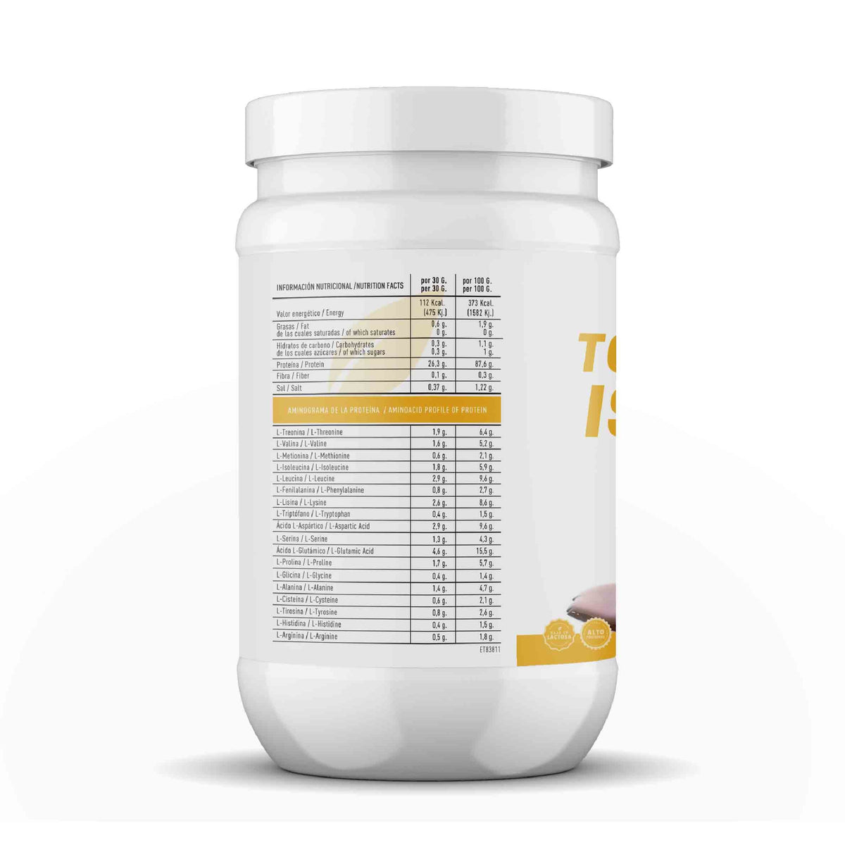 Total Pure Isolate Vainilla 600 g.