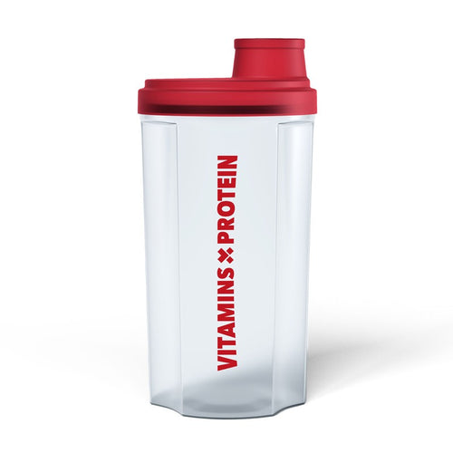 Shaker Blanco y Rojo - Vitamins Protein